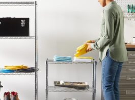 chrome shelving